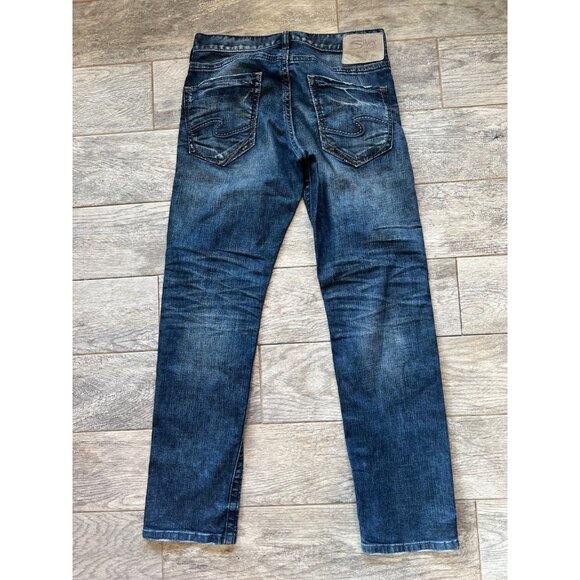 Silver Jeans Eddie mens 30 x 32 Western 30x32 Distressed Stretch Western‎ Jean - Picture 2 of 9